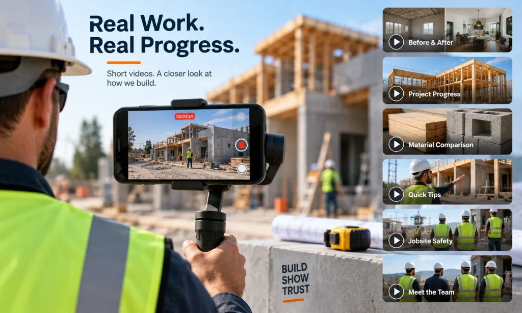 construction short form video real work