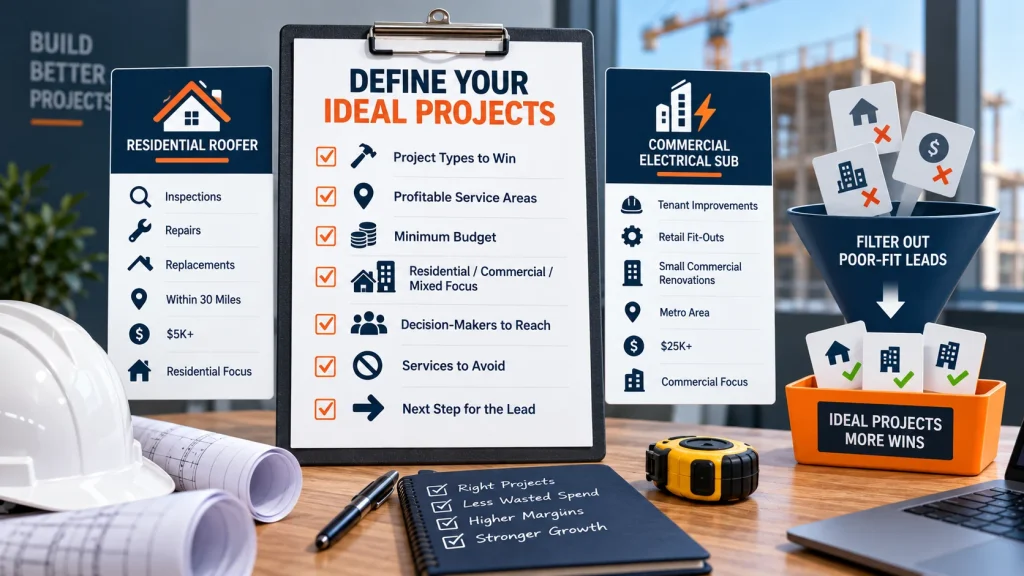 define your ideal projects