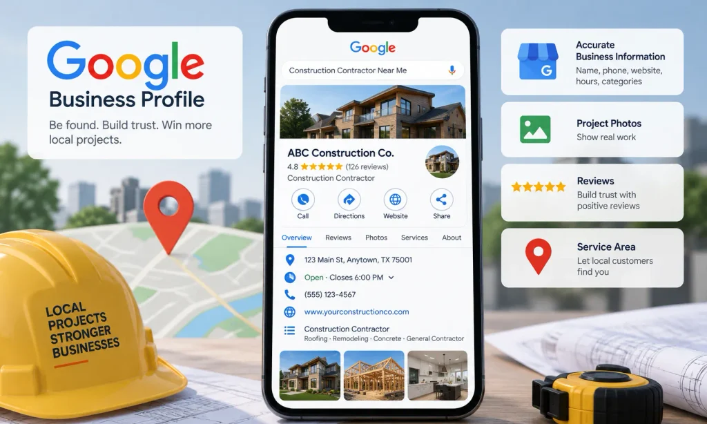 google business profile local trust construction