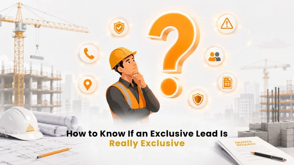 how to know if an exclusive lead is really exclusive